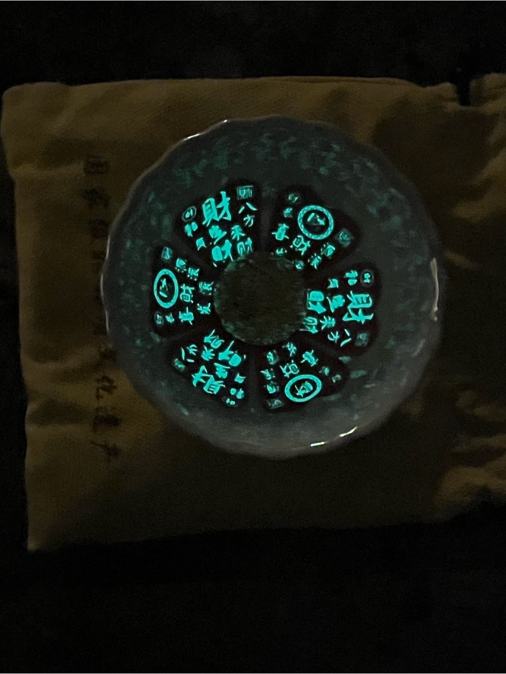 Glow in the Dark Prosperity Fortune Bowl | Iridescent Feng Shui Trinket Dish